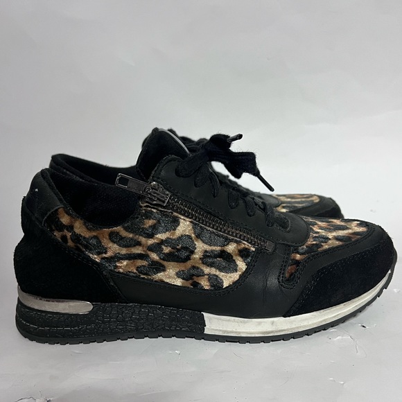 PS Poelman Velvet Leopard Accent Sneakers - Picture 1 of 10